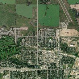 Camrose High Resolution Satellite Map