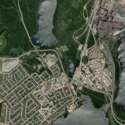 Labrador City High Resolution Satellite Map