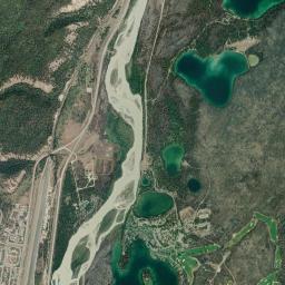 Jasper Park Lodge High Resolution Satellite Map