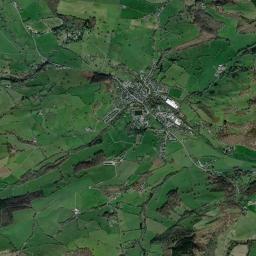 Llanfyllin High Resolution Satellite Map