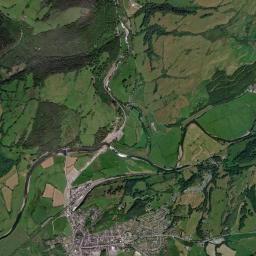 Machynlleth High Resolution Satellite Map