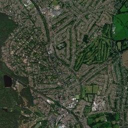 Sutton Coldfield High Resolution Satellite Map