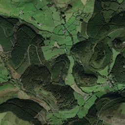 Sir Powys High Resolution Satellite Map
