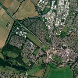 Huntingdon High Resolution Satellite Map