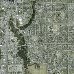 Red Deer High Resolution Satellite Map