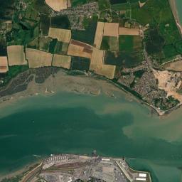 Shotley Gate High Resolution Satellite Map