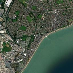 Felixstowe High Resolution Satellite Map