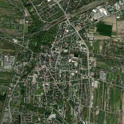 mapa satelitarna miejscowości Zdjęcia satelitarne Skierniewice, mapa satelitarna Skierniewice