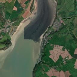 Llansteffan High Resolution Satellite Map