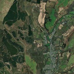 Crynant High Resolution Satellite Map