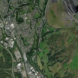 Merthyr Tydfil High Resolution Satellite Map