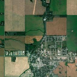 Three Hills High Resolution Satellite Map