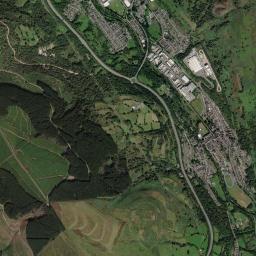 Abercanaid High Resolution Satellite Map