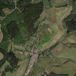 Glyncorrwg High Resolution Satellite Map