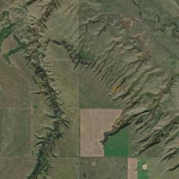 Aerial view of Ancient Echoes Interpretive Centre (Herschel)