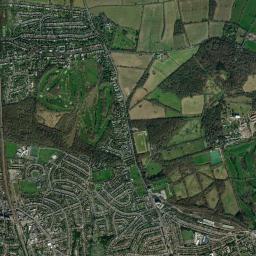 Hadley Wood High Resolution Satellite Map