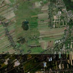 Dobroń High Resolution Satellite Map
