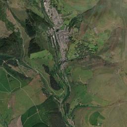 Pontycymer High Resolution Satellite Map