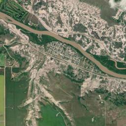 Aerial view of Midland Provincial Park (Drumheller)