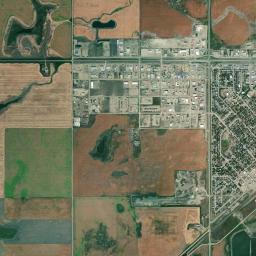 Kindersley High Resolution Satellite Map
