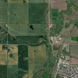 Irricana High Resolution Satellite Map