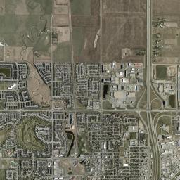 Airdrie High Resolution Satellite Map