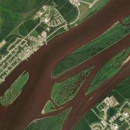 Moose Factory High Resolution Satellite Map