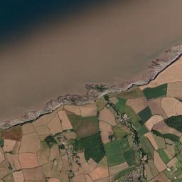 Aerial view of Kilve Beach