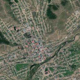 Aginskoye High Resolution Satellite Map