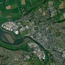 Barnstaple High Resolution Satellite Map