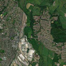 Bishopstoke High Resolution Satellite Map