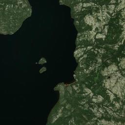 Côte-Nord High Resolution Satellite Map