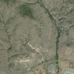 Aerial view of McAbee Fossil Beds