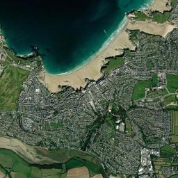 Newquay High Resolution Satellite Map