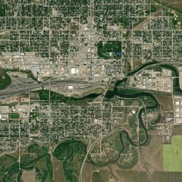 Moose Jaw High Resolution Satellite Map