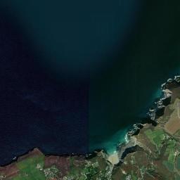 Aerial view of Trevaunance Cove