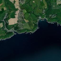 Polperro High Resolution Satellite Map