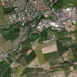 Slaný High Resolution Satellite Map