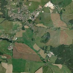 Skalná High Resolution Satellite Map