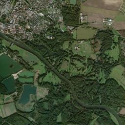 Poděbrady High Resolution Satellite Map