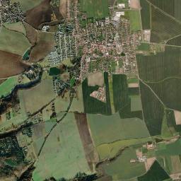 Unhošť High Resolution Satellite Map
