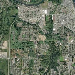 Campbell River High Resolution Satellite Map