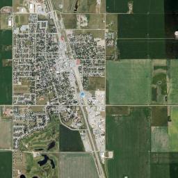 Claresholm High Resolution Satellite Map