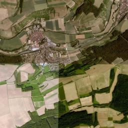 Thüngen High Resolution Satellite Map