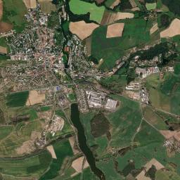 Sedlčany High Resolution Satellite Map