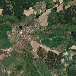 Kosova Hora High Resolution Satellite Map