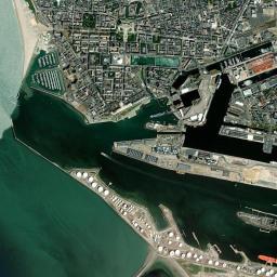 Le Havre High Resolution Satellite Map