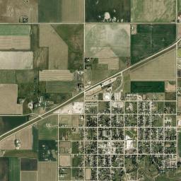 Magrath High Resolution Satellite Map