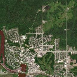 Kapuskasing High Resolution Satellite Map