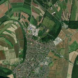 Linkenheim-Hochstetten High Resolution Satellite Map